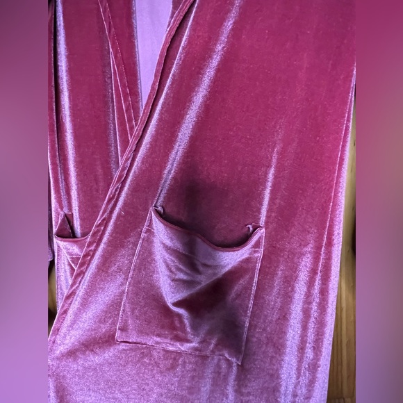 Velour Long Cardigan - Picture 3 of 3